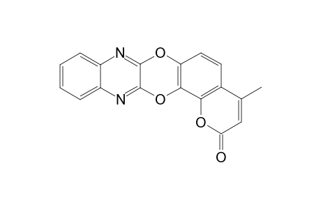 2,3-[4'-Methylcoumarine-7,8-diyl]-quinoxalino[2,3-b]-(1,4)-dioxane