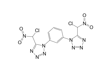 1,3-Bis{5-[chloro(nitro)methyl]-1H-tetrazol-1-yl}benzene