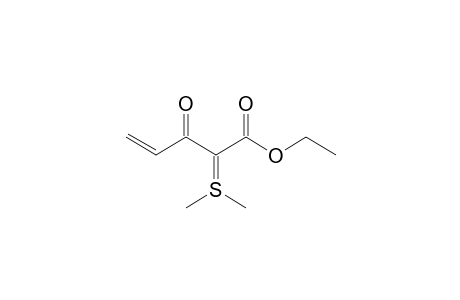 2-(dimethyl-$l^{4}-sulfanylidene)-3-keto-pent-4-enoic acid ethyl ester