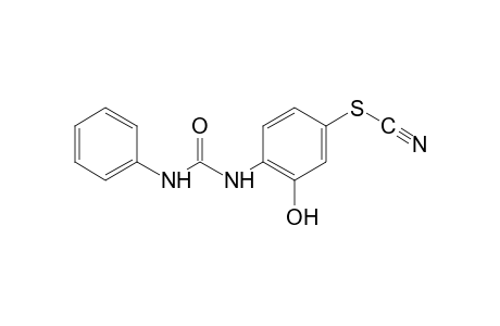 thiocyanic acid, 3-hydroxy-4-(3-phenylureido)phenyl ester