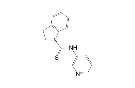 2,3-Dihydroindole-1-carbothioic acid, (pyridin-3-yl)amide
