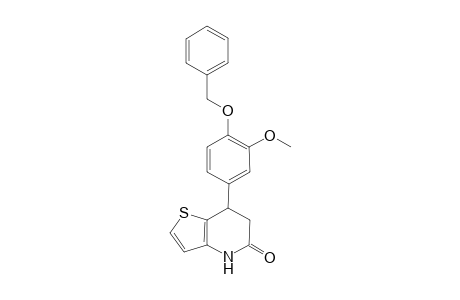 7-[4-(benzyloxy)-3-methoxyphenyl]-4H,5H,6H,7H-thieno[3,2-b]pyridin-5-one