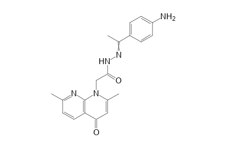 N'-[1-(4-Aminophenyl)ethylidene]-2-(2,7-dimethyl-4-oxo-1,8-naphthyridin-1(4H)-yl)acetohydrazide