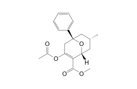 (1R*,5S*,7R*)-3-Acetoxy-2-(methoxycarbonyl)-7-methyl-5-phenyl-9-oxabicyclo[3.3.1]non-2-ene