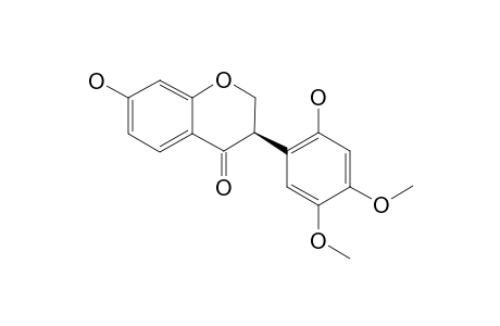 (3R)-7,2'-DIHYDROXY-4',5'-DIMETHOXYISOFLAVANONE