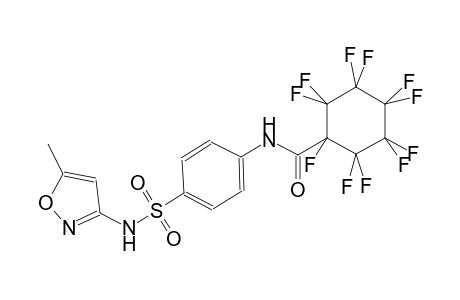 1,2,2,3,3,4,4,5,5,6,6-undecafluoro-N-(4-{[(5-methyl-3-isoxazolyl)amino]sulfonyl}phenyl)cyclohexanecarboxamide