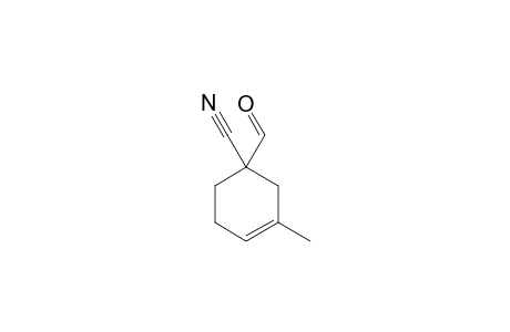 1-Cyano-3(or 4)-methyl-3-cyclohexene-1-carboxaldehyde