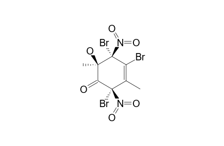 R-2,4,CIS-5-TRIBROMO-TRANS-6-HYDROXY-3,6-DIMETHYL-2,5-DINITRO-CYCLOHEX-3-ENONE