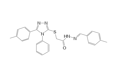 acetic acid, [[5-(4-methylphenyl)-4-phenyl-4H-1,2,4-triazol-3-yl]thio]-, 2-[(E)-(4-methylphenyl)methylidene]hydrazide