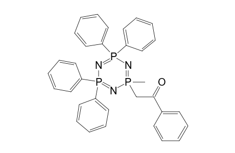 2-[2-methyl-4,4,6,6-tetra(phenyl)-1,3,5-triaza-2$l^{5},4$l^{5},6$l^{5}-triphosphacyclohexa-1,3,5-trien-2-yl]-1-phenylethanone