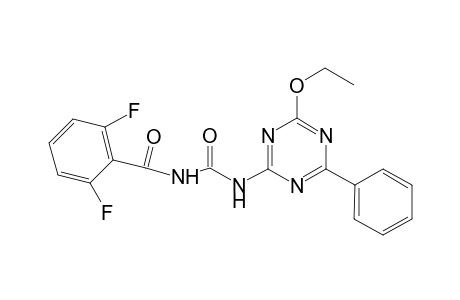 N-[(4-ethoxy-6-phenyl-1,3,5-triazin-2-yl)carbamoyl]-2,6-bis(fluoranyl)benzamide