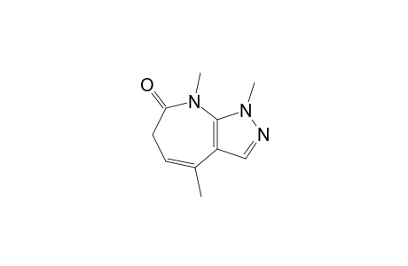 1,4,8-TRIMETHYL-6H-PYRAZOLO-[3,4-B]-AZEPIN-7-ONE