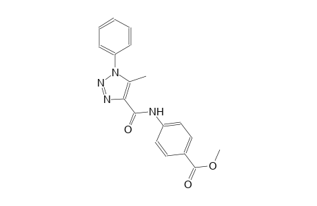 benzoic acid, 4-[[(5-methyl-1-phenyl-1H-1,2,3-triazol-4-yl)carbonyl]amino]-, methyl ester
