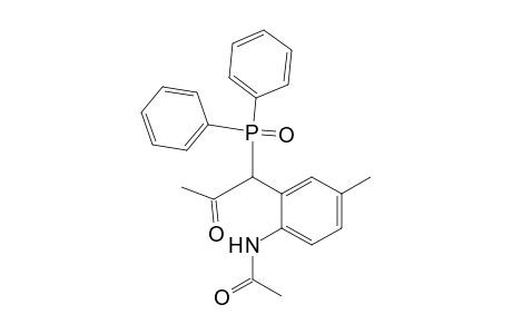 Acetamide, N-[2-[1-(diphenylphosphinyl)-2-oxopropyl]-4-methylphenyl]-