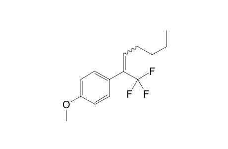 1-Methoxy-4-(1,1,1-trifluorohept-2-en-2-yl)benzene