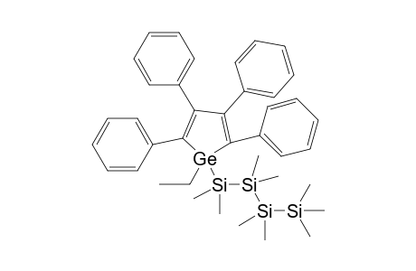 1-Ethyl-1-(1,1,2,2,3,3,4,4-octamethyl-1,2,3,4-silapentyl])etraphenylgermole