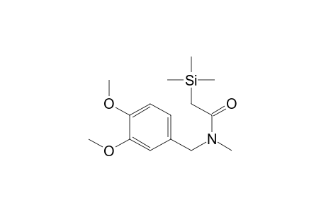 Acetamide, N-[(3,4-dimethoxyphenyl)methyl]-N-methyl-2-(trimethylsilyl)-