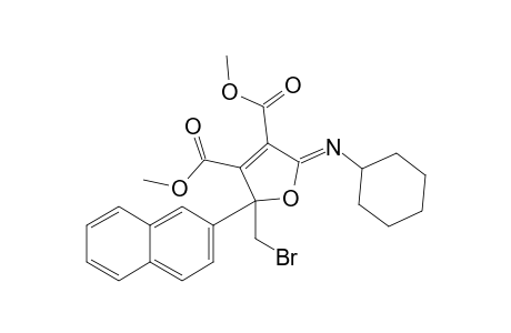 Dimethyl 2-bromomethyl-5-(cyclohexylimino)-2-(2-naphthyl)-2,5-dihydrofuran-3,4-dicarboxylate