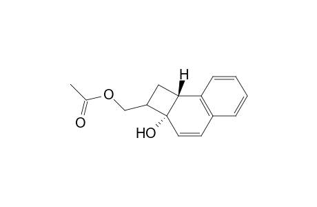 trans-4-hydroxy-5-acetoxymethyl-tricyclo[6.4.0.0(4,7)]dodeca-2,8(1),9,11-tetraene