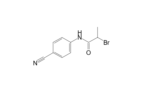 2-bromo-N-(4-cyanophenyl)propanamide
