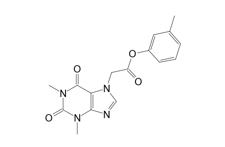 1,3-dimethyl-2,6-dioxo-1,2,3,6-tetrahydropurine-7-acetic acid, m-tolyl ester