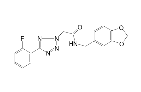 2-[5-(2-fluorophenyl)tetrazol-2-yl]-N-piperonyl-acetamide