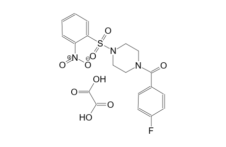 (4-fluorophenyl)(4-((2-nitrophenyl)sulfonyl)piperazin-1-yl)methanone oxalate