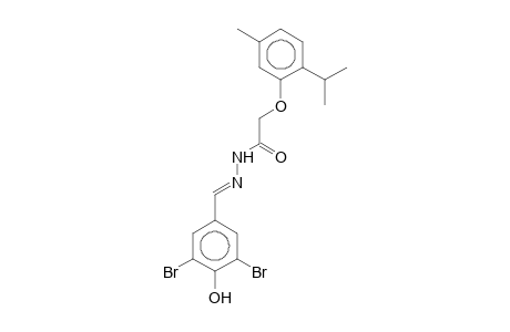 N'-(3,5-Dibromo-4-hydroxybenzylidene)-2-(2-isopropyl-5-methylphenoxy)acethydrazide