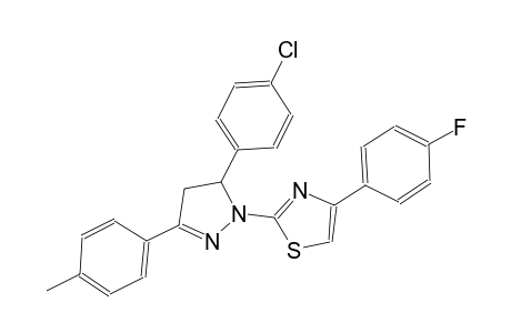 thiazole, 2-[5-(4-chlorophenyl)-4,5-dihydro-3-(4-methylphenyl)-1H-pyrazol-1-yl]-4-(4-fluorophenyl)-