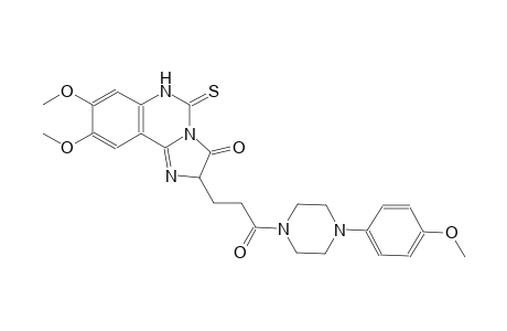 8,9-dimethoxy-2-{3-[4-(4-methoxyphenyl)-1-piperazinyl]-3-oxopropyl}-5-thioxo-5,6-dihydroimidazo[1,2-c]quinazolin-3(2H)-one