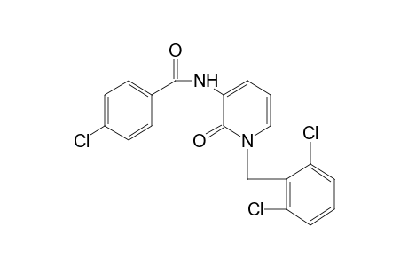 p-CHLORO-N-[1-(2,6-DICHLOROBENZYL)-1,2-DIHYDRO-2-OXO-3-PYRIDYL]BENZAMIDE
