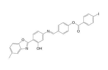 4-({[3-hydroxy-4-(5-methyl-1,3-benzoxazol-2-yl)phenyl]imino}methyl)phenyl 4-iodobenzoate