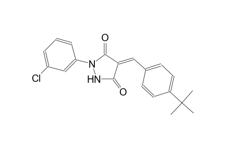 3,5-pyrazolidinedione, 1-(3-chlorophenyl)-4-[[4-(1,1-dimethylethyl)phenyl]methylene]-, (4E)-