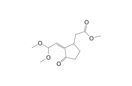 Methyl (Z)-[2-(2',2'-dimethoxyethylidene)-3-oxocyclopentane]-acetate
