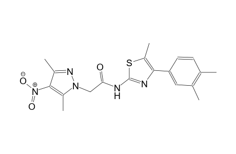 2-(3,5-dimethyl-4-nitro-1H-pyrazol-1-yl)-N-[4-(3,4-dimethylphenyl)-5-methyl-1,3-thiazol-2-yl]acetamide