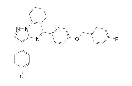 pyrazolo[1,5-a]quinazoline, 3-(4-chlorophenyl)-5-[4-[(4-fluorophenyl)methoxy]phenyl]-6,7,8,9-tetrahydro-