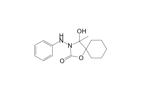 3-Anilino-4-hydroxy-4-methyl-1-oxa-3-azaspiro[4.5]decan-2-one