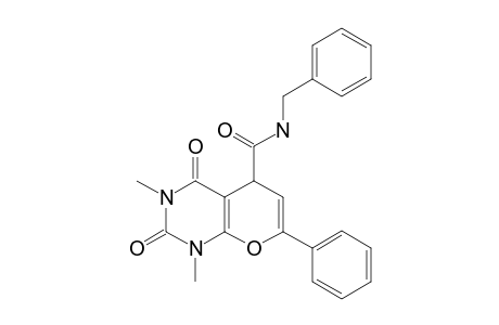 BENZYL-1,3-DIMETHYL-2,4-DIOXO-7-PHENYL-1,3,4,5-TETRAHYDRO-2H-PYRANO-[2,3-D]-PYRIMIDINE-5-CARBOXAMIDE