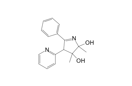 4,5-Dihydroxy-4,5-dimethyl-2-phenyl-3-(2-pyridyl)-1-pyrroline