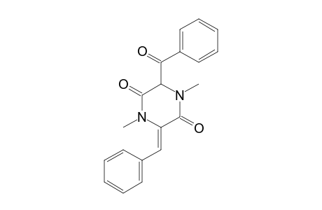 (+/-)-(Z)-3-BENZOYL-6-BENZYLIDENE-1,4-DIMETHYL-PIPERAZINE-2,5-DIONE