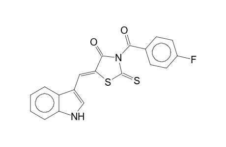 3-(4-Fluorobenzoyl)-5-(3-indolylmethylene)rhodanine