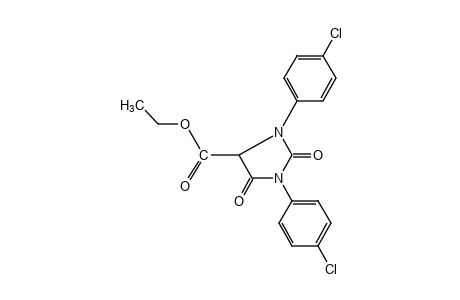 1,3-bis(p-chlorophenyl)-2,5-dioxo-4-imidazolidinecarboxylic acid, ethyl ester