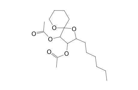 2-Hexyl-3,4-diacetoxy-1,6-dioxaspiro(4,5)decane