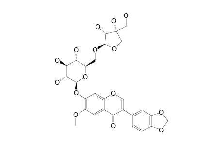 MILLESIANIN-G;FUJIKINETIN-7-O-BETA-D-APIOFURANOSYL-(1->6)-BETA-D-GLUCOPYRANOSIDE