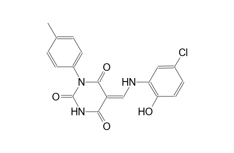 (5Z)-5-[(5-chloro-2-hydroxyanilino)methylene]-1-(4-methylphenyl)-2,4,6(1H,3H,5H)-pyrimidinetrione