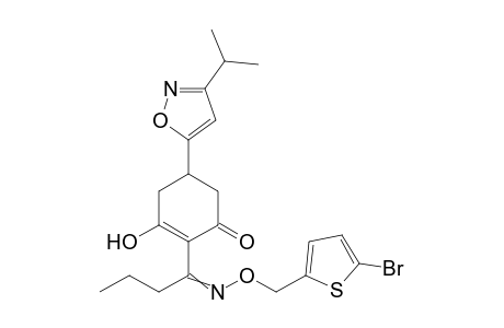 2-Cyclohexen-1-one, 2-[1-[[(5-bromo-2-thienyl)methoxy]imino]butyl]-3-hydroxy-5-[3-(1-methylethyl)-5-isoxazolyl]-