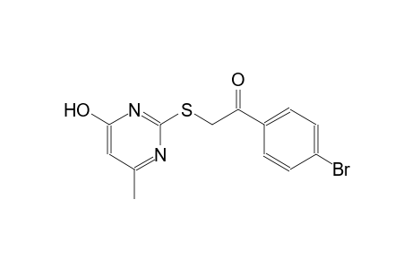 1-(4-bromophenyl)-2-[(4-hydroxy-6-methyl-2-pyrimidinyl)sulfanyl]ethanone