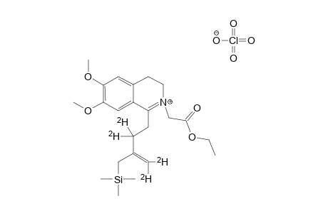 N-[(ETHOXYCARBONYL)-METHYL]-6,7-DIMETHOXY-1-[3-[(TRIMETHYLSILYL)-METHYL]-3-BUTEN-1-YL]-3,4-DIHYDROISOQUINOLINIUM-PERCHLORATE