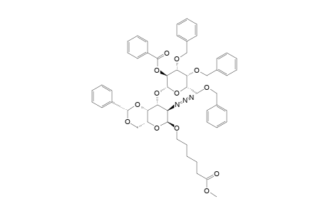 #19;5-(METHOXYCARBONYL)-PENTYL-2-O-BENZOYL-3,4,6-TRI-O-BENZYL-ALPHA-D-GALACTO-PYRANOSYL-(1->3)-2-AZIDE-4,6-O-BENZYLIDENE-2-DEOXY-BETA-D-GALACTOPYRANOSIDE;COMPO