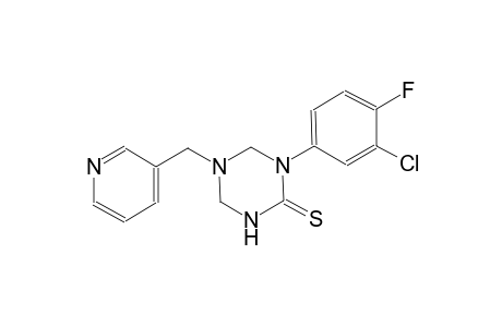 1-(3-chloro-4-fluorophenyl)-5-(3-pyridinylmethyl)tetrahydro-1,3,5-triazine-2(1H)-thione